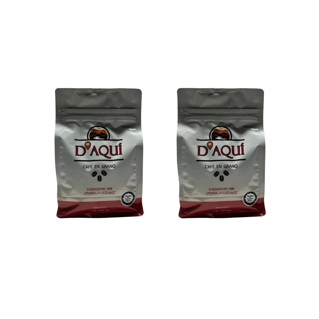 D' Aqui 100% From Puerto Rico Whole Beans