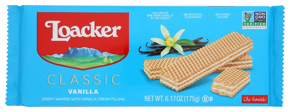 Loacker Vanilla Wafers, 6.2000-ounces (Pack of9)