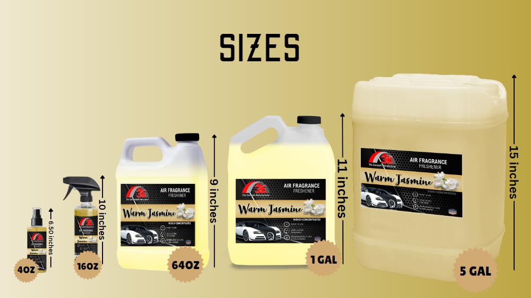 3E Smell Premium Air Freshener, Deodorizer and Odor Eliminator Ready-to-Use Liquid Air Freshener, All Natural | Great for Cars, Trucks, SUVs, RVs
