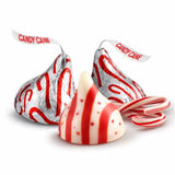 Candy Cane Mint White Creme Candy Pieces with Crunchy Bits Bulk Bag - 5 lb (Approx. 500 pieces)