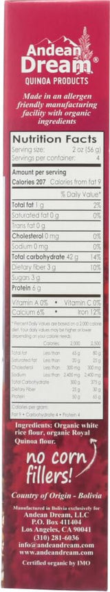 Andean Dream Fusilli Quinoa Pasta Gluten Free (3x8 oz.) by Andean Dream