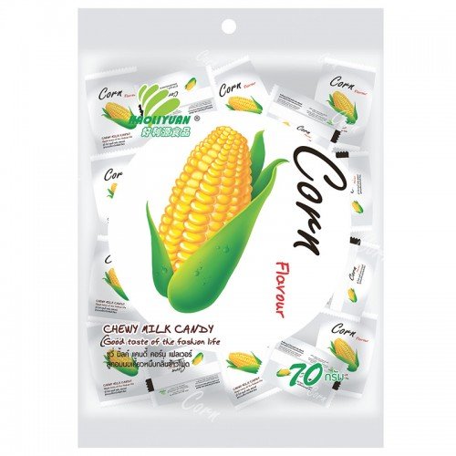 HAO LI YUAN CHEWY MILK CANDY CORN FLAVOR 70 G.