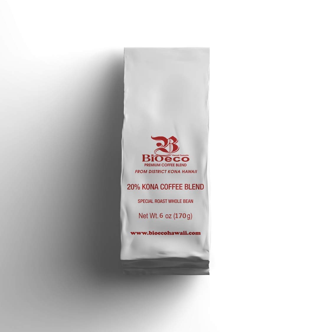 KONA COFFEE BLEND WHOLE BEANS (MEDIUM ROAST, 6 OZ)