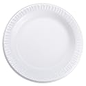 DART 6PWC 6" Foam Plate, Concorde Non-Laminated Foam Dinnerware, White