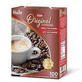 Café Mazel Instant Coffee - Original, Coffee Mix, 3 in 1 Coffee, 100 Sticks