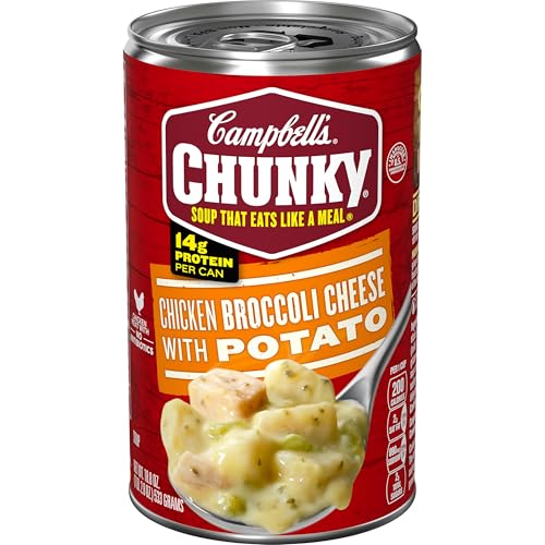 Campbell's Chunky Soup, Chicken Broccoli Cheese Soup, 18.8 Oz Can