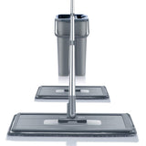 mop Floor Flat Mop Bucket Set Hand Free Squeeze Wet Dry Mop Cleaning 360 Flexible Mop for Hardwood Laminate Tiles Unisex (Size : 4 Pads) (6 Pads)