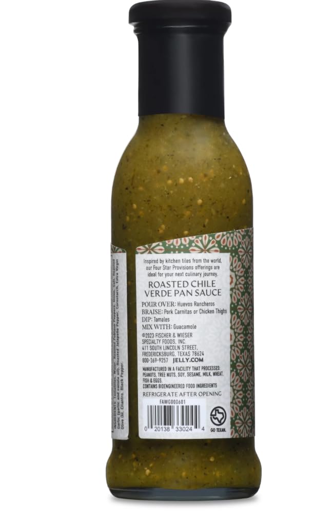 Four Star Provisions Fischer & Wieser - Sauces, Spreads, Jellies, Jams & Dips (Roasted Chile Verde Pan Sauce 10oz)