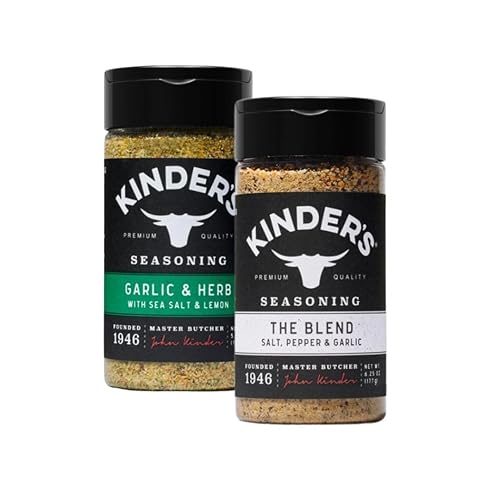 Kinder's Premium Seasoning Bundle, The Blend and Garlic & Herb with Sea Salt & Lemon
