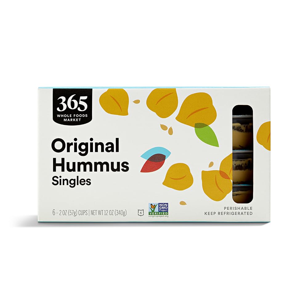 365 by Whole Foods Market Original Single Serve Hummus 6 Count, 12 OZ