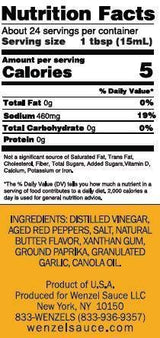 Wenzel | #1 Sandwich Hot Sauce Spicy Tangy Delicious Makes For A Legendary Meal, 12oz Bottle 2-pack