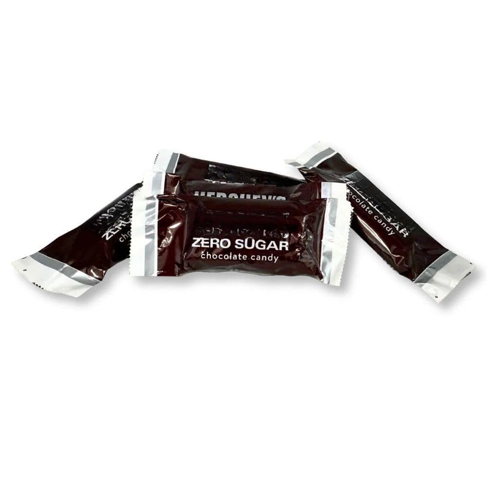 Zero Sugar Chocolate Flavored Snack Size Candy Assortment Individually Wrapped Bulk Bag - 25 lb (Approx. 1000 pieces)