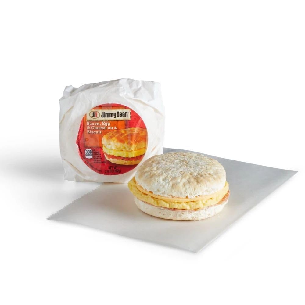 Jimmy Dean Bacon, Egg and Cheese Sandwich Biscuit, 3.6 Ounce -- 12 per case.