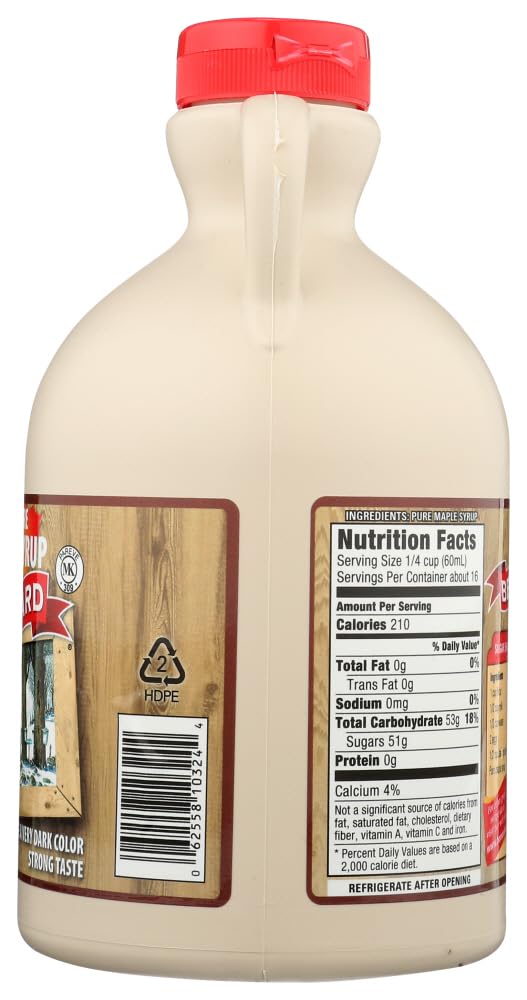 BERNARD - Pure Maple Syrup, Grade A Very Dark, Strong Taste, 3x32oz
