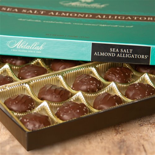 Abdallah Chocolates Sea Salt Almond Alligators 1 Pound (LB)