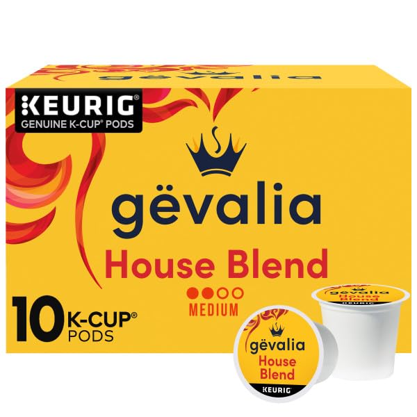 Gevalia Dark Royal Roast Dark Roast K?Cup Coffee Pods, Bold & Intense Dark Roast Single Serve Coffee 10 Count (Pack of 1)