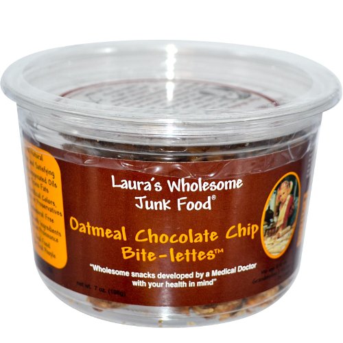 Laura's Wholesome Junk Food Cookie, Oatmeal Choc Chip, 7 Ounce
