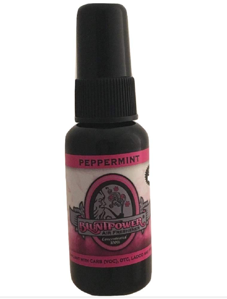 BluntPower 1 Ounce Bottle Oil Based Air Freshener Oil for Burner, Peppermint