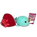 Gift Valentine - 3 Pc Valentines Candy Gift Set - Valentine Narwhal Plush Friend with 1.75 oz Chocolate Heart Candy and Conversation Hearts