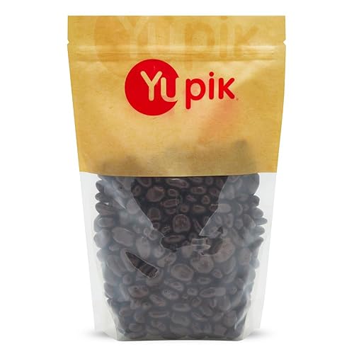 Yupik Dark Chocolate Pecans, 60% Cacao, 2.2 lb (35.2 oz), Kosher, Chocolate Nuts, Pecans Dipped in Rich Dark Chocolate, Crunchy & Smooth, Chocolate