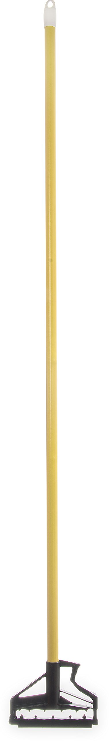 SPARTA 4166404 Spectrum Fiberglass Mop Handle With Quik-Release For Cleaning, Commercial, Residential, 60 Inches, Yellow, (Pack of 12)