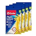 PLAYTEX HandSaver Rubber Gloves for Kitchen and Household Cleaning (4 Pairs), Small