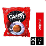 Cafe21 2 in 1 Instant Coffeemix - Original (25s x 12g) 300g - The first 2in1 instant coffee mix with No Sugar Added, mild bitter flavour and aroma.