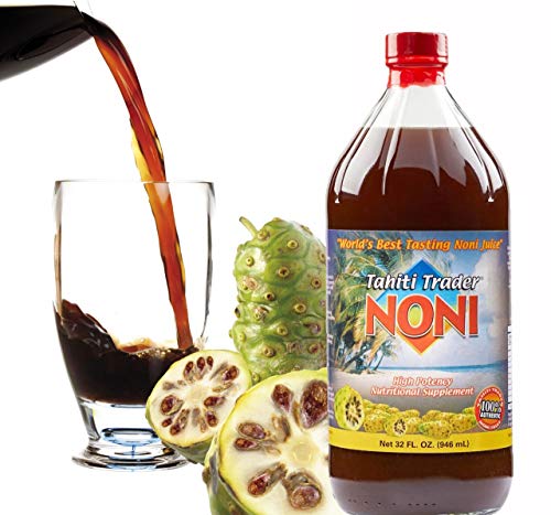 Tahiti Trader Original High Potency Noni Juice - Pure Noni Fruit Juice with Blueberry & Raspberry - Organic Antioxidant Superfood Supporting Energy