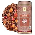 Teabloom Organic Herbal Tea, Sahara Apple Spice Loose Leaf Tea, Warm and Sweet Rooibos with No-Caffeine, Certified Organic, Fresh Whole Leaf Blend in