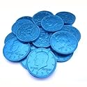 Fort Knox Milk Chocolate 1.5-inch Coins - Blue Foil, 1 lb