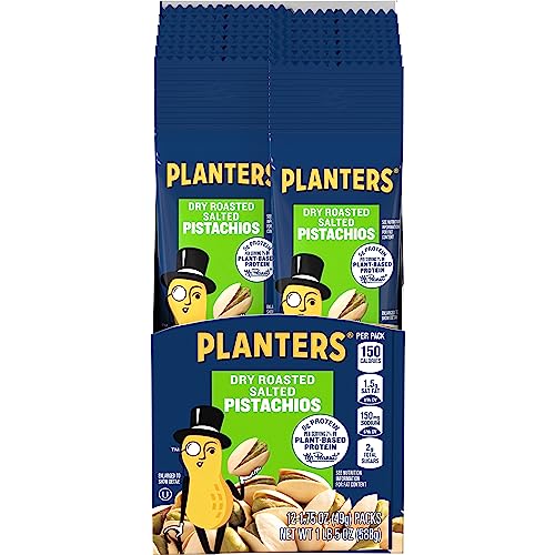 Planters Dry Roasted Pistachios (1.75 oz Packets, Pack of 12)
