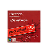 Sainsbury's Red Label Back Tea | 160 Teabags | Fairtrade Tea from England