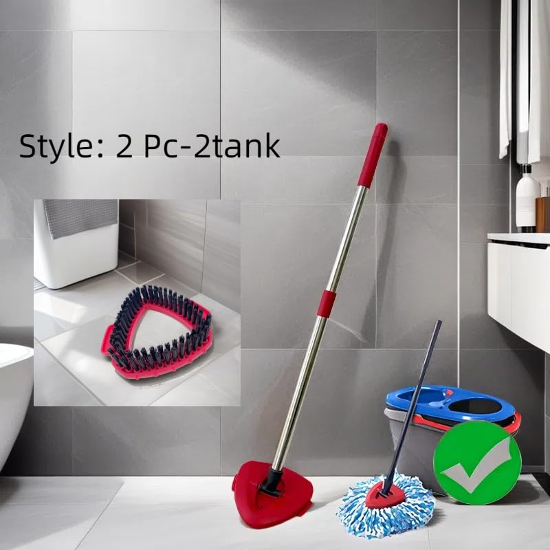 Scrub Brush Head for O Cedar, 2 PC Cedar Spin Mop Scrubber Replace Head 2-Tank, Ocedar Scrubbing Brush Mop, O'cedar Replacement Attachment