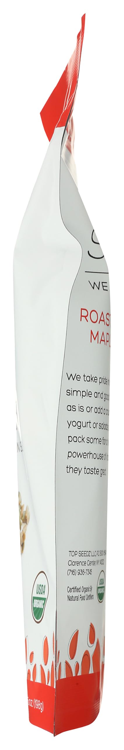 Top Seedz, Seeds Roasted Maple Syrup Orgnic, 6 Ounce