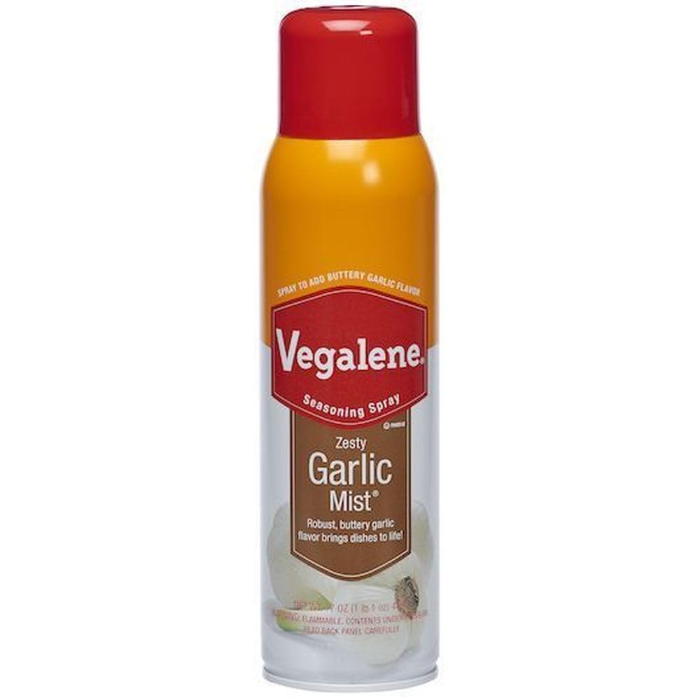 Vegalene Zesty Garlic Mist Seasoning Pan Spray, 17 Ounce Aerosol -- 1 each.