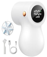 ???????????????????????? Fabric Shaver, coldSky Lint Remover for Clothes with 3 Replaceable Blades, Electric Lint Shaver with Digital Display, 3-Speeds Defuzzer