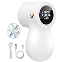 ???????????????????????? Fabric Shaver, coldSky Lint Remover for Clothes with 3 Replaceable Blades, Electric Lint Shaver with Digital Display, 3-Speeds Defuzzer