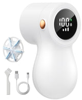 ???????????????????????? Fabric Shaver, coldSky Lint Remover for Clothes with 3 Replaceable Blades, Electric Lint Shaver with Digital Display, 3-Speeds Defuzzer