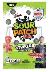 Sour Patch Strikers Black Raspberry Soft & Chewy Candy, 6.7 oz Each, Pack of 12, Sweet & Sour Candy Bulk