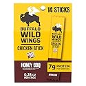 Slim Jim Chicken Sticks, Buffalo Wild Wings Honey BBQ Seasoned, 7g Protein per Serving, 0.28 oz. (14 Count)