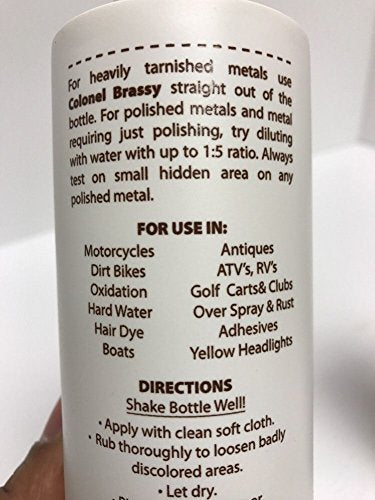 Colonel Brassy Surface Cleaner 12-pack Box Case 16oz Bottle Polish Wholesale