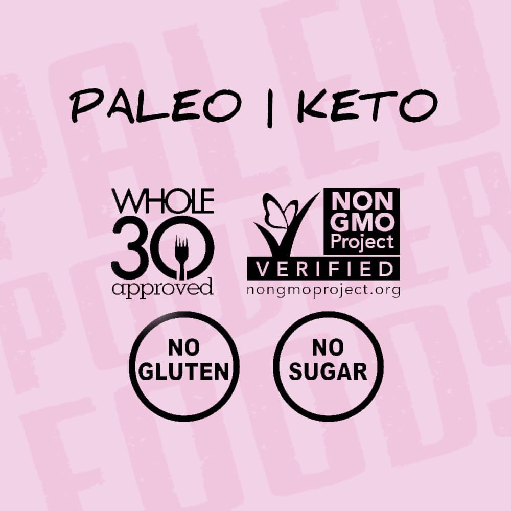 Paleo Powder All Purpose Seasoning with Himalayan Pink Salt. The Original Paleo Food Seasoning with Pure Himalayan Salt for all Paleo Diets! Certfied