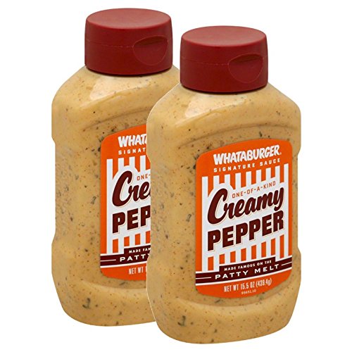 (2-PACK) Whataburger One-of-a-kind Creamy Pepper Sauce - 15.5oz Bottle