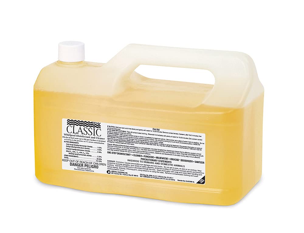 CSI Classic Hospital and Nursing Home Whirlpool Disinfectant and Cleaner Concentrate to Deodorize and Kill Bacteria, Viruses, Fungus, Mold