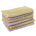 The Crown Choice Heavy Duty Non-Scratch Dish Scrubbers for Cleaning Dishes & Pots (6Pcs) - Replace Kitchen Sponges for Dishwashing with Our Scouring