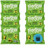 Freestyle Snacks Olive Snack Packs - As Seen on Shark Tank - Single Serve - Fresh Pitted Green Olives, Grown in Greece, All Natural, Non-GMO
