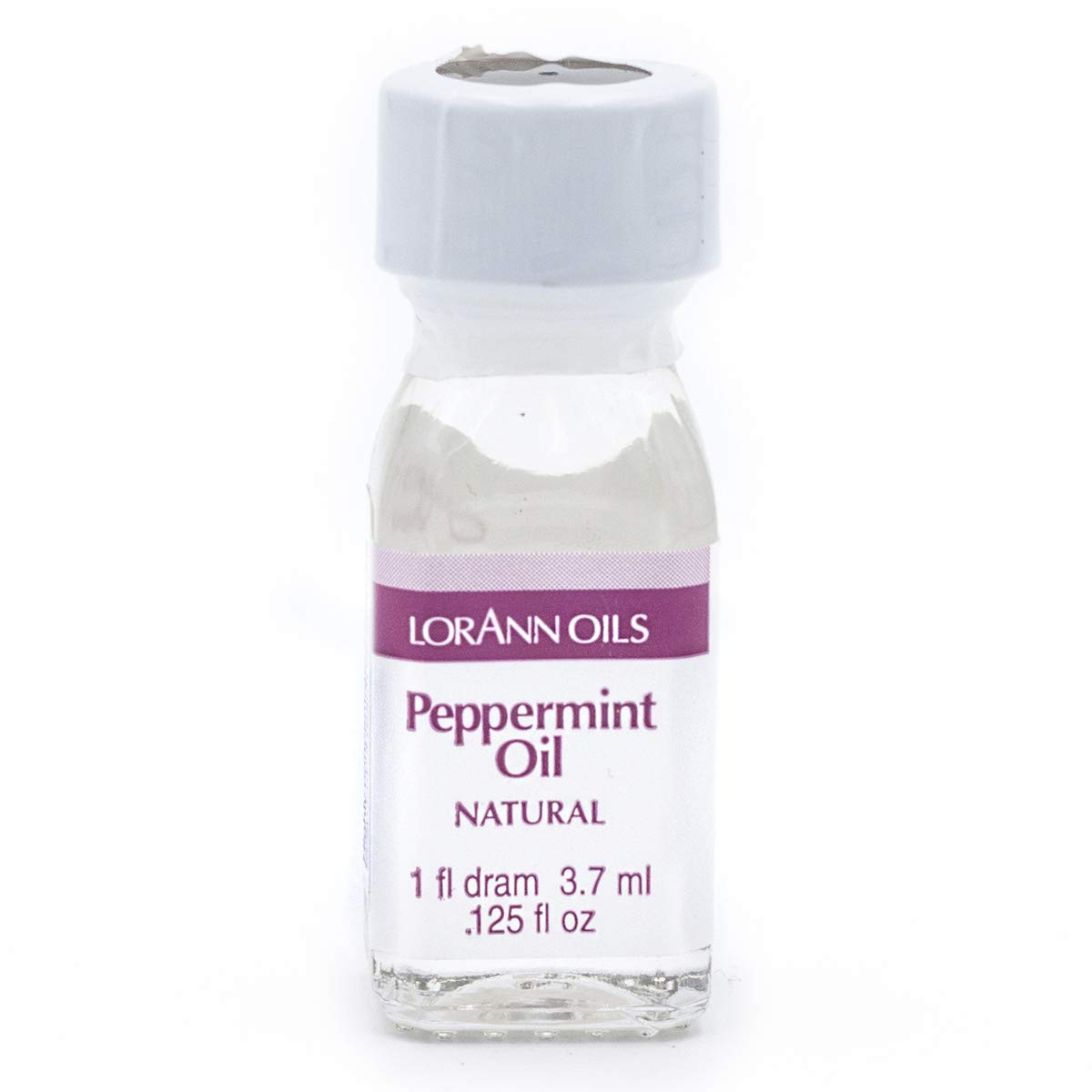 LorAnn Peppermint Oil SS Natural Flavor, 1 dram bottle (.125 fl oz - 3.7ml - 1 teaspoon)