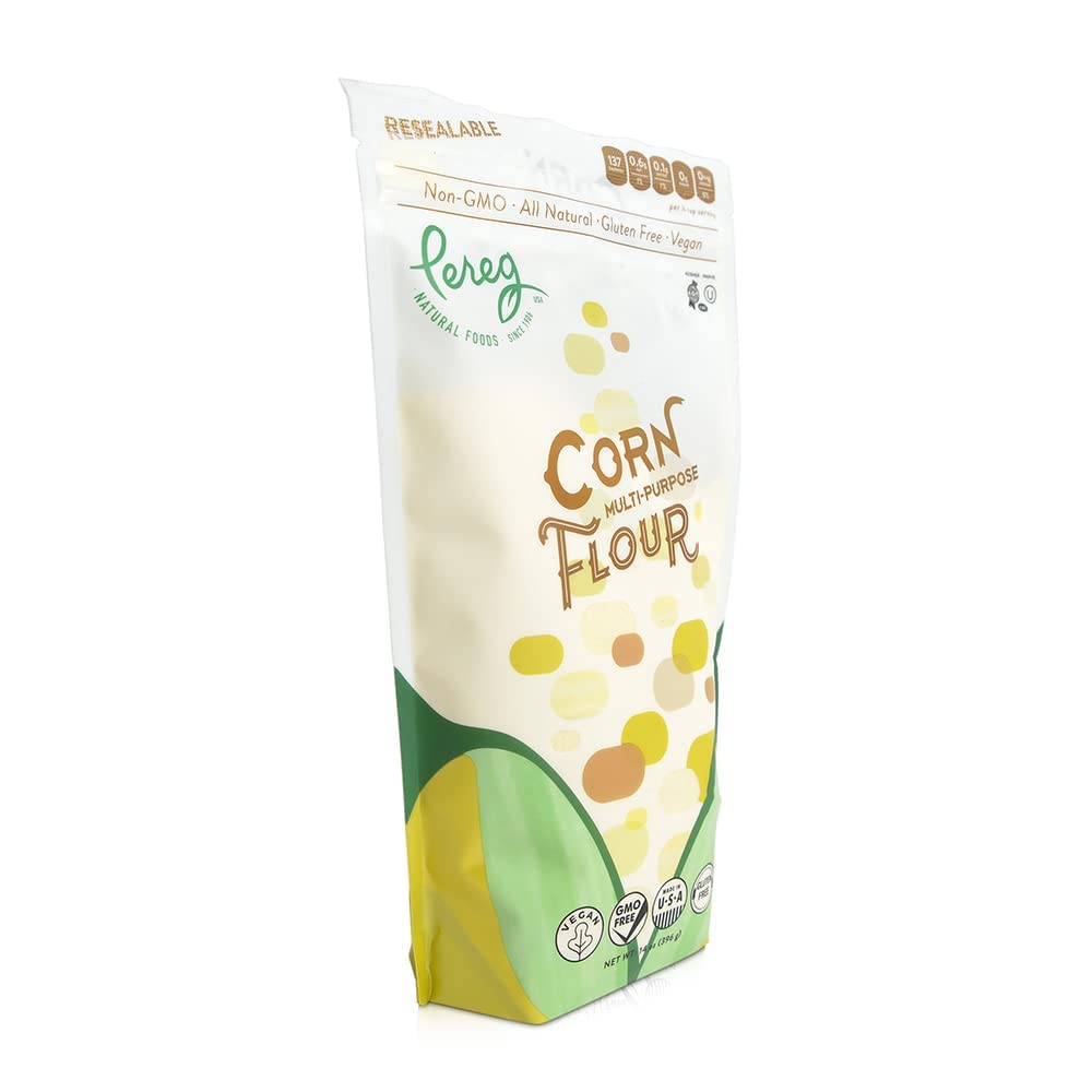 Yellow Corn Flour (14 Oz x 6 Pack) - Vegan, Non-GMO, Made In USA, Gluten-Free - Cornflour for Mexican Dishes, Bread, Muffins, Cakes, Tortillas