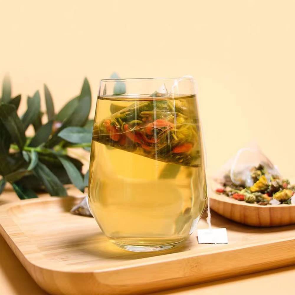 Honeysuckle chrysanthemum tea 8.81 oz (5g*50bags), Chinese Pure Nature Wolfberry Health Care Mixed Tea, Combination Tea ??????250g