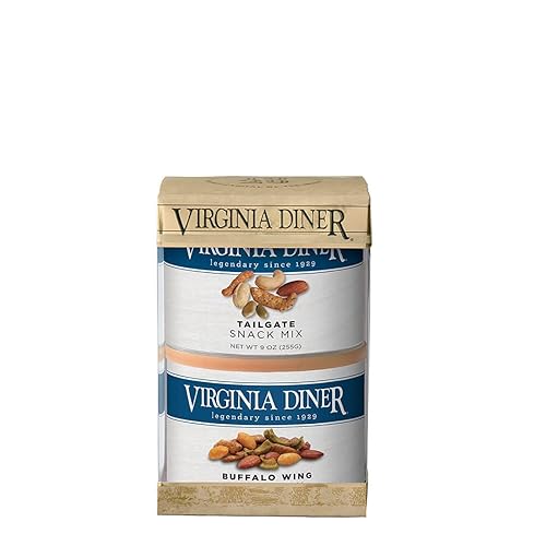 Virginia Diner Snack Mix Duo Gift Set (Buffalo Wing Snack Mix and Tailgate Snack Mix), 2 total 9 ounce cans